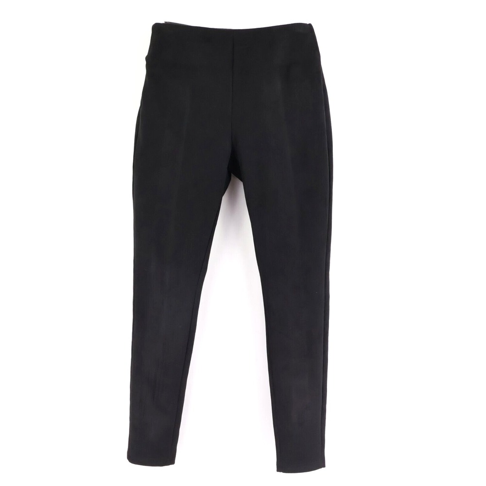 BBJ Los Angeles Pants Skinny Leg Stretch Mid Rise Womens Sz S Black Pull On NWT